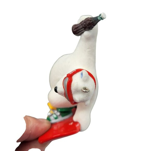 Hallmark Coca-Cola 2001 Polar Bear Snowboarding Christmas Ornament Holiday - Picture 4 of 7
